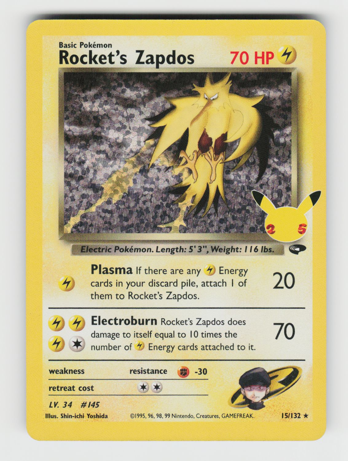Rocket's Zapdos 15/132
