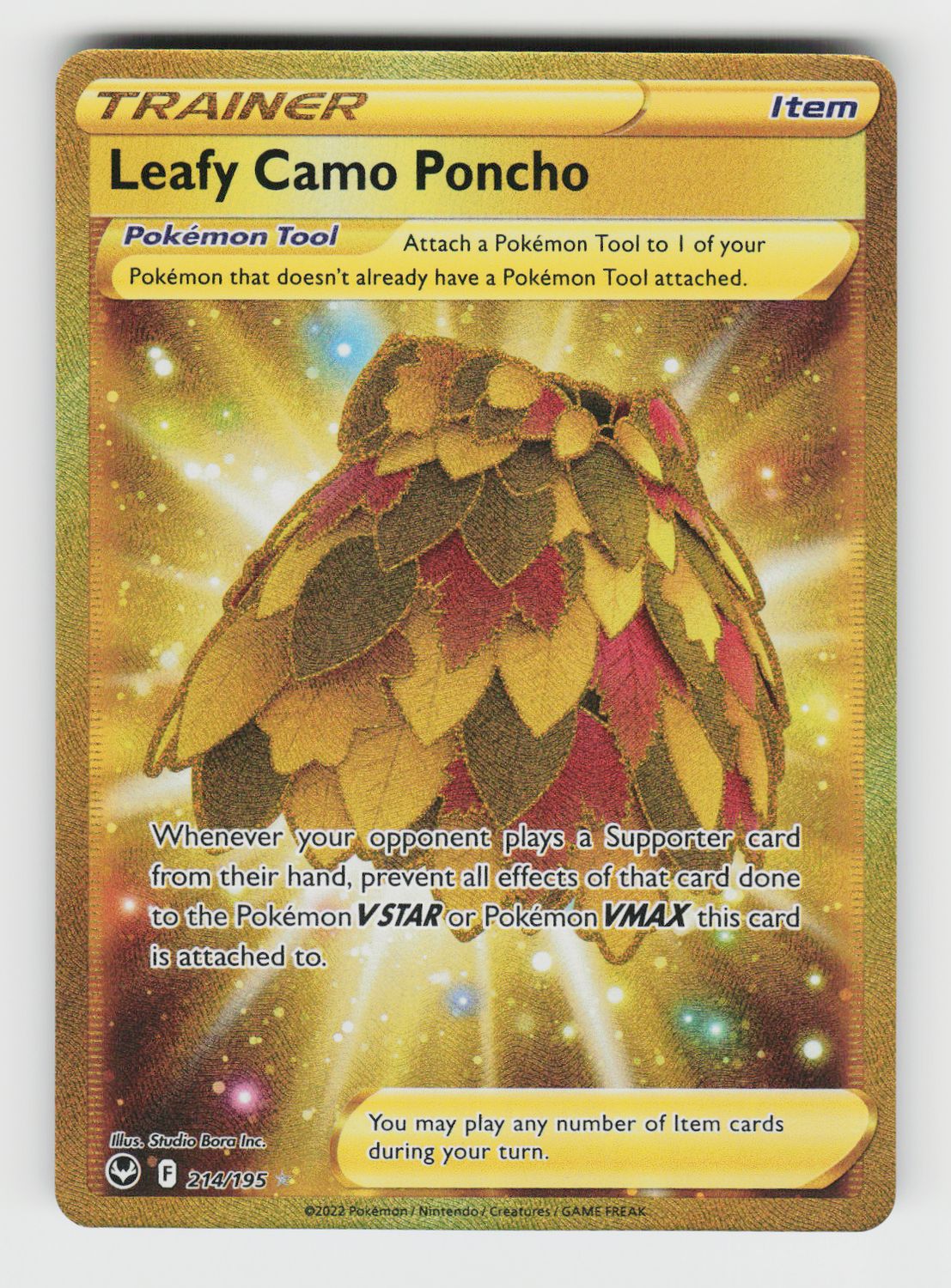 Leafy Camo Poncho (Secret) - 214/195 A