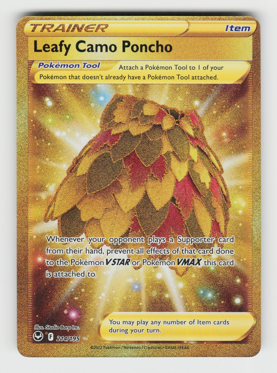 Leafy Camo Poncho (Secret) - 214/195 B