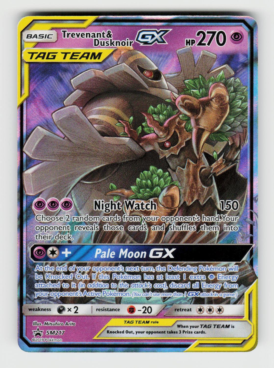 Trevenant &amp; Dusknoir GX - SM217 A