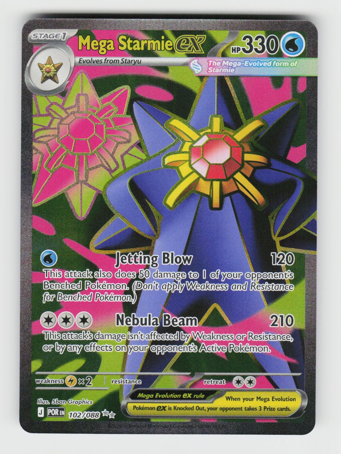 Mega Starmie ex - 102/088 A