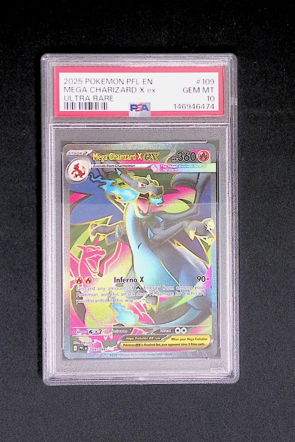 Mega Charizard X ex (109) - PSA 10