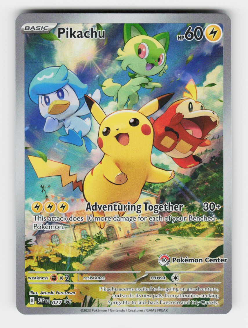 Pikachu - (Pokemon Center Exclusive) - 027 — NM