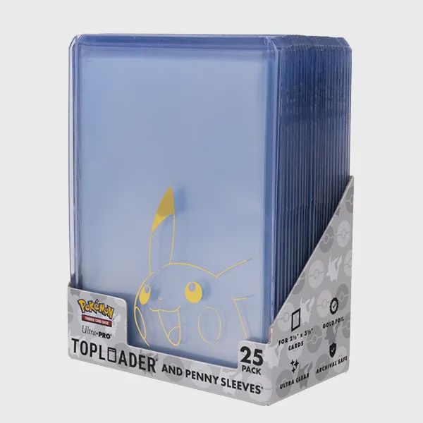 Pikachu Toploader and Penny Sleeves 25 pack