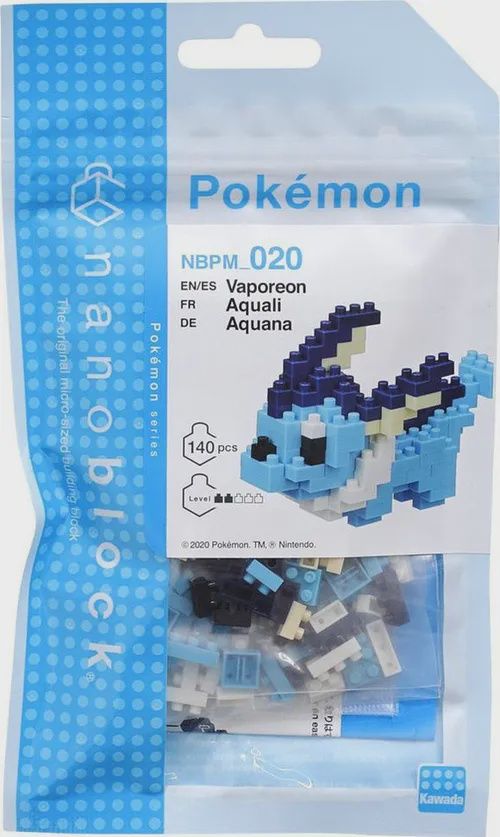 NanoBlock -- Pokemon (Various Styles), Pokemon: Vaporeon