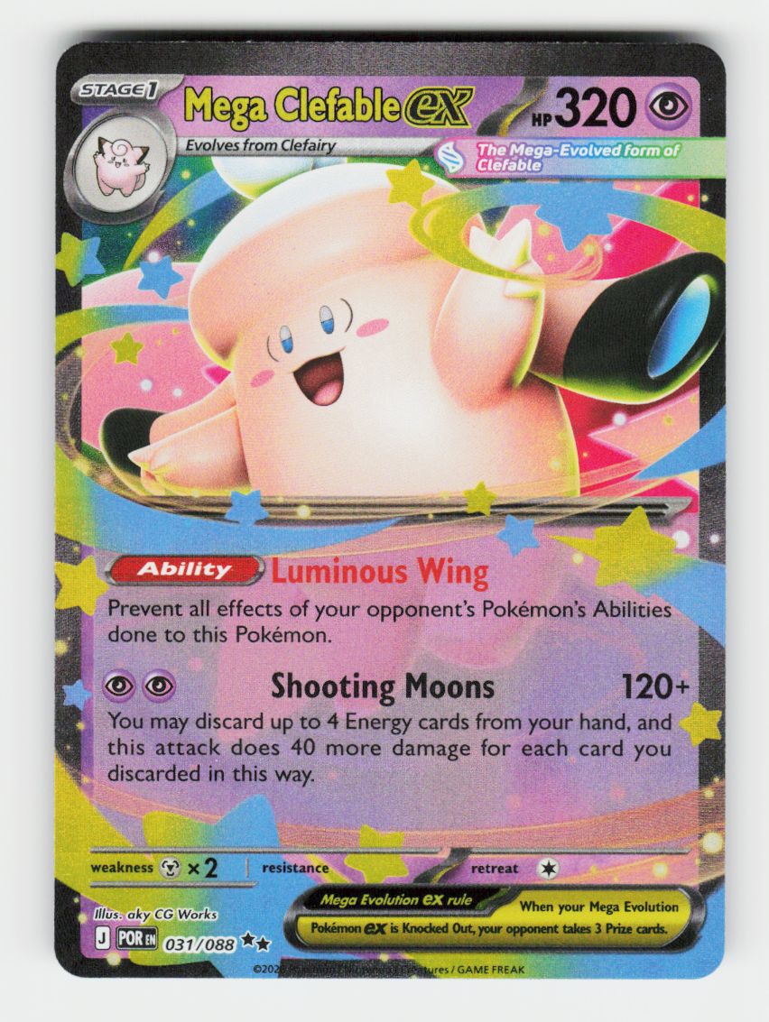 Mega Clefable ex - 031/088