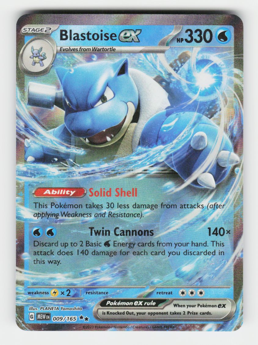 Blastoise ex - 009/165