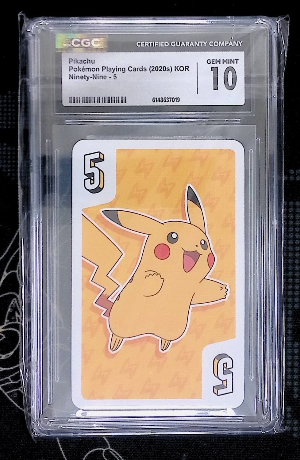 Pikachu Playing Cards CGC 10 (KOR)