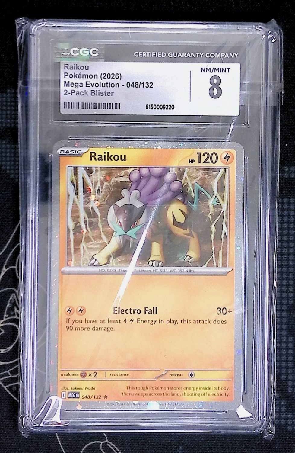 Raikou CGC 8 (Cosmos foil)