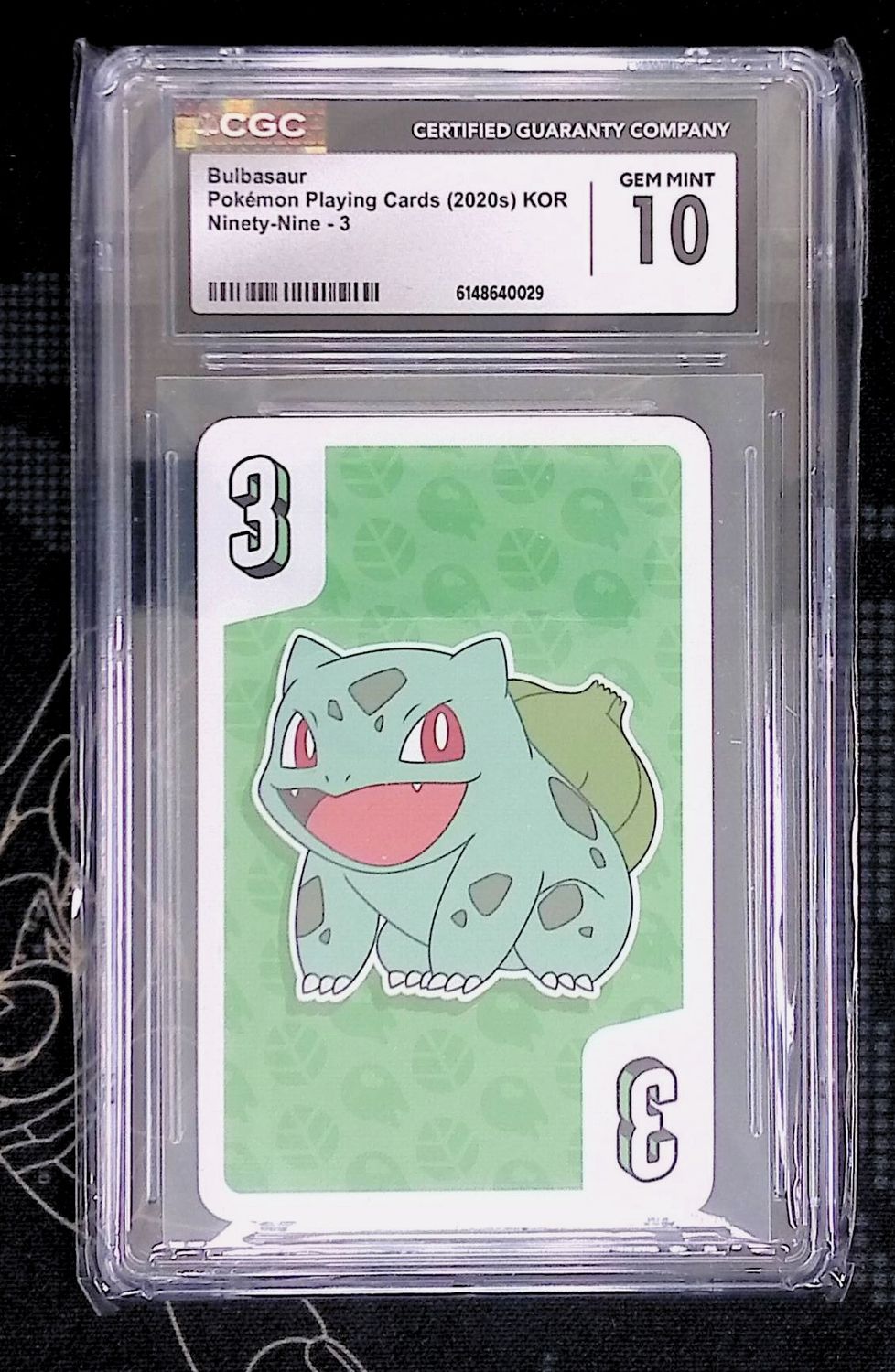 Bulbasaur Playing Cards CGC 10 (KOR)