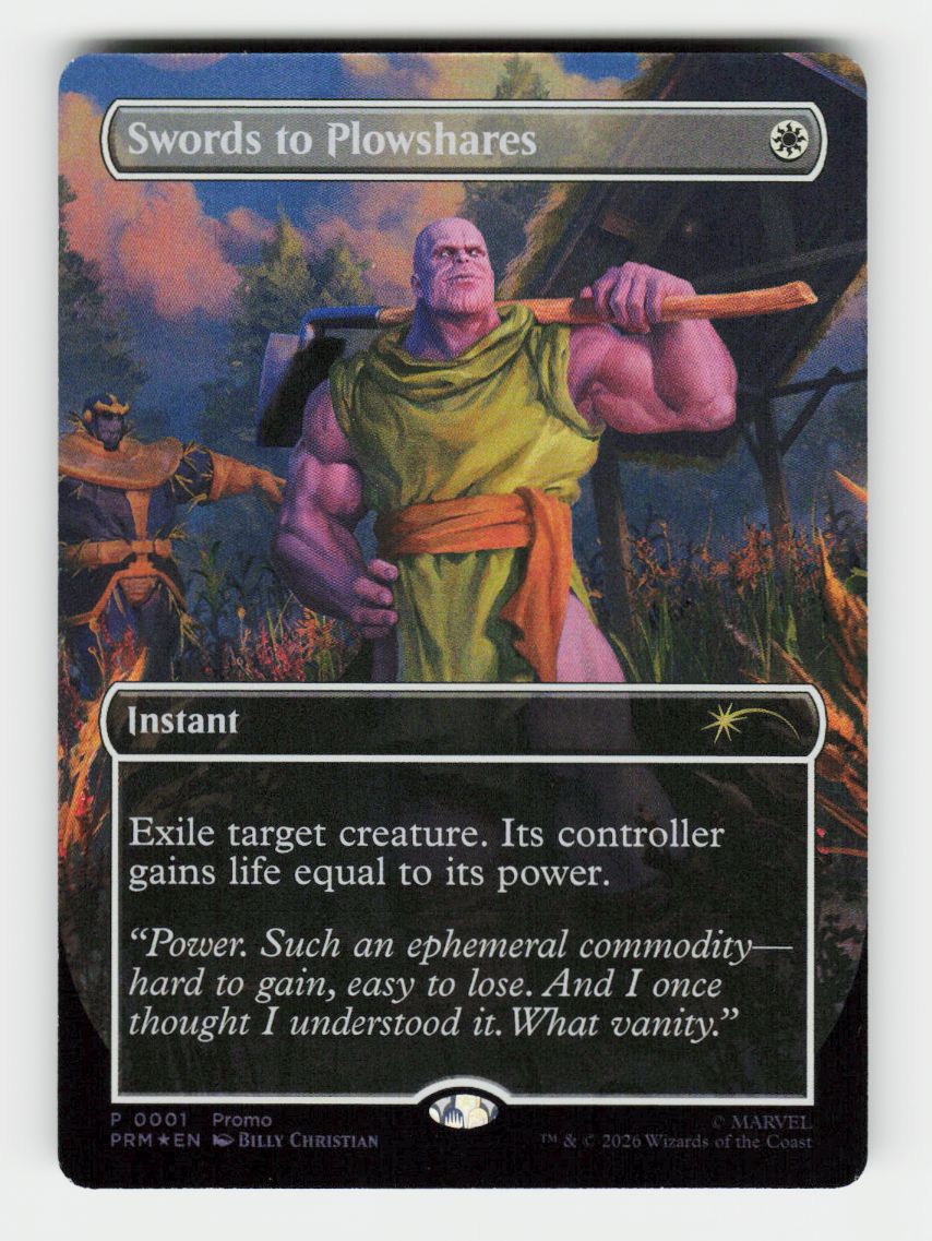 Swords to Plowshares (Borderless) (Magazine Insert) - 1