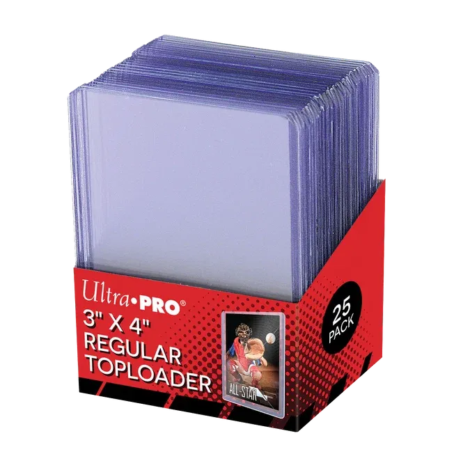 Ultra Pro Clear Regular TOPLOADER® Sleeves (25ct) for Standard Size Cards