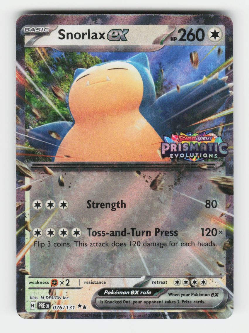 Snorlax ex (Prismatic Evolution Stamped) - 076/131 - B