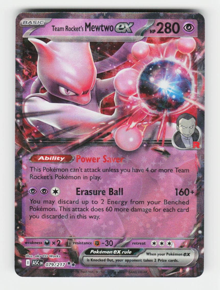 Team Rocket's Mewtwo ex - 081/182 - B