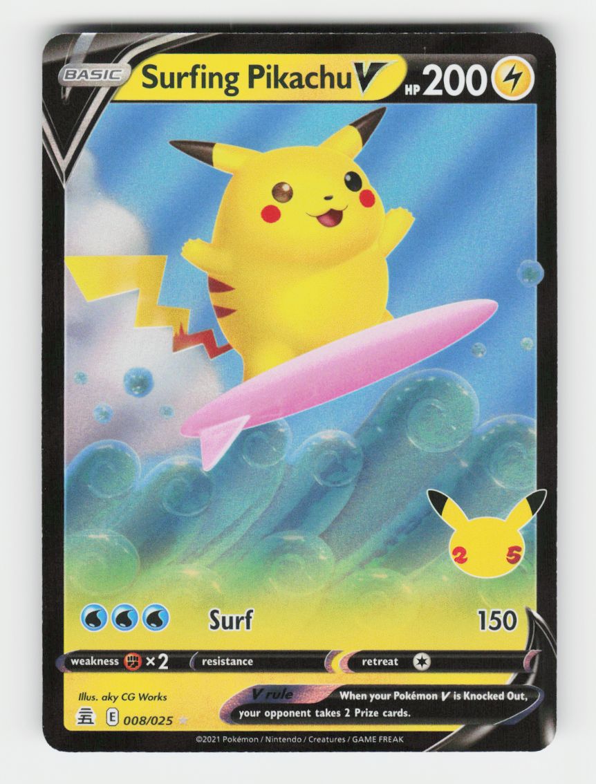 Surfing Pikachu V - 008/025