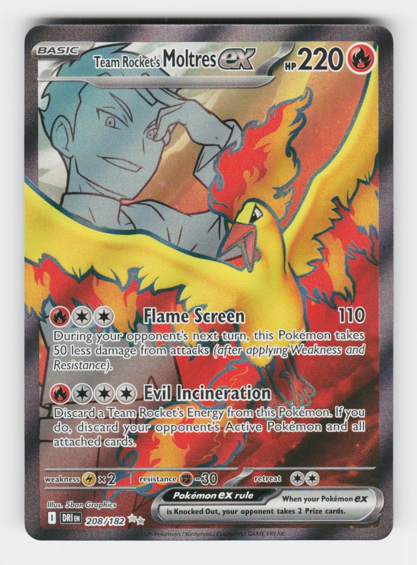 Team Rocket's Moltres ex - 208/182 - B