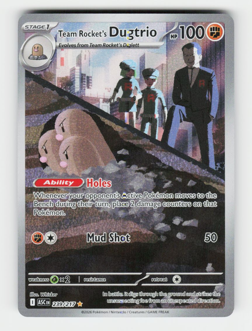 Team Rocket's Dugtrio - 239/217