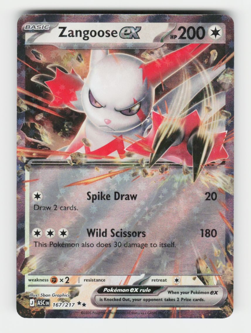 Zangoose ex - 167/217