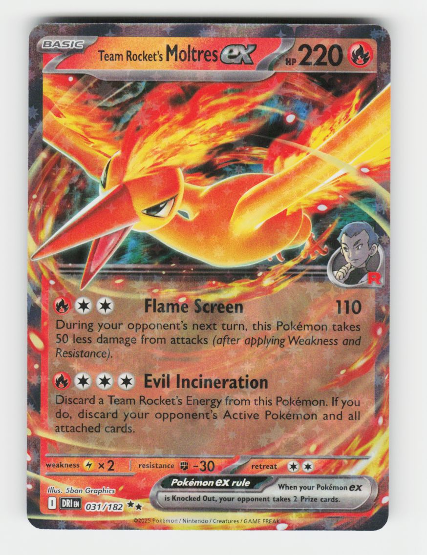 Team Rocket's Moltres ex - 031/182