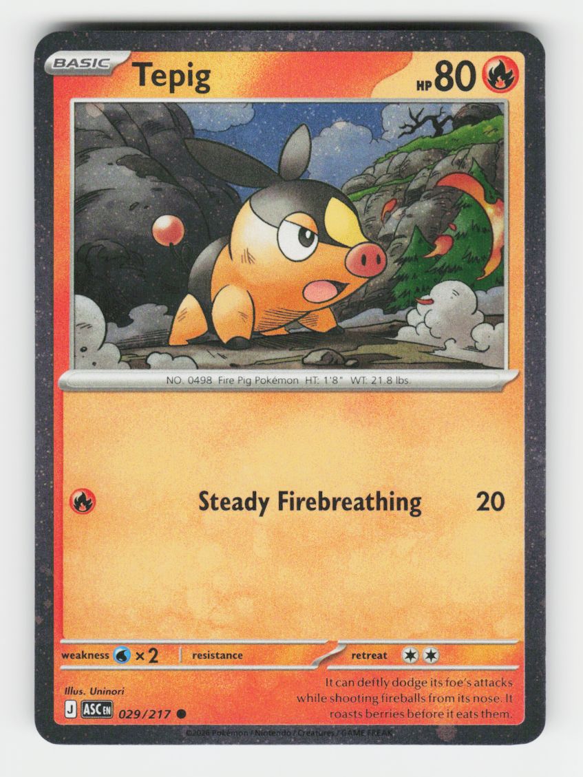 Tepig - 029/217 (Cosmos Holo) - 029/217 - F