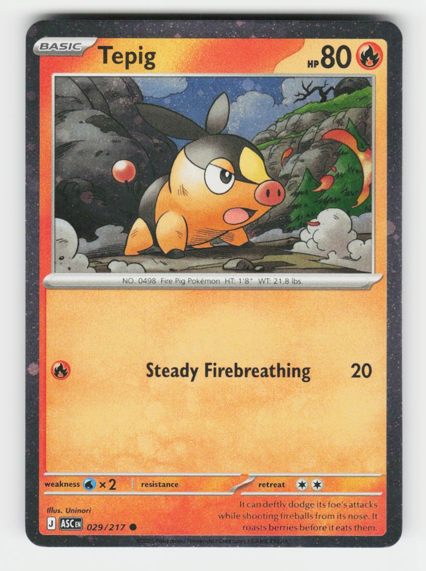 Tepig - 029/217 (Cosmos Holo) - 029/217 - H