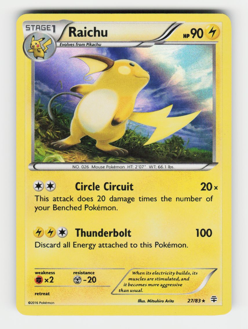 Raichu - 27/83 - Holo