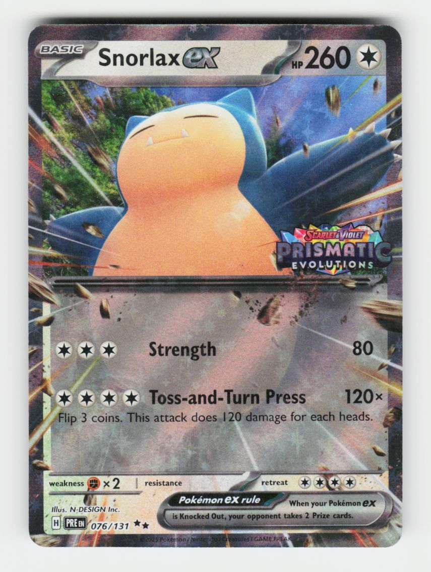 Snorlax ex (Prismatic Evolution Stamped) - 076/131 - A