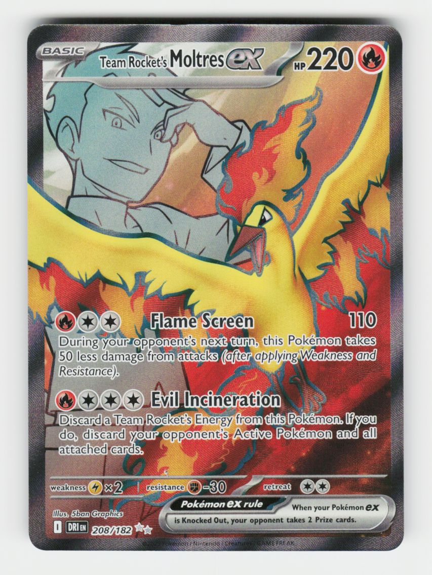 Team Rocket's Moltres ex - 208/182 - A