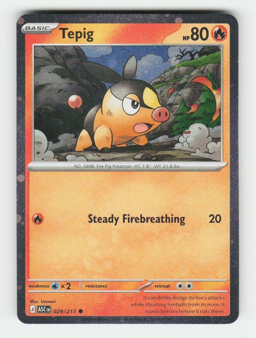 Tepig - 029/217 (Cosmos Holo) - 029/217 - A