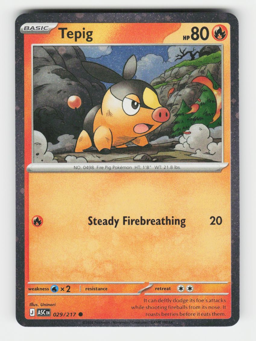 Tepig - 029/217 (Cosmos Holo) - 029/217 - C