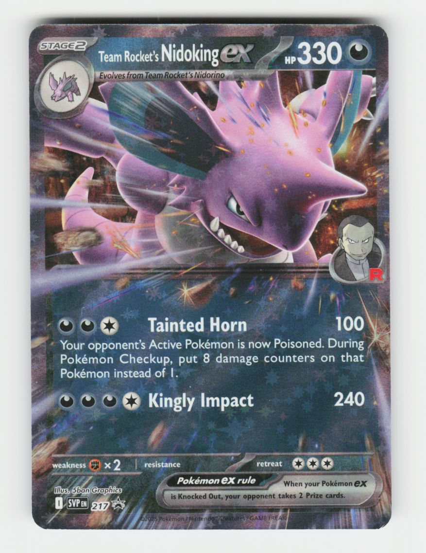Team Rocket's Nidoking ex - 217