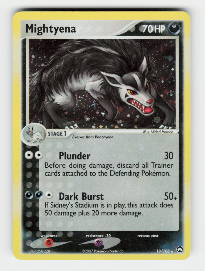 Mightyena - 18/108 (Cosmos Holo) - 018/108 - Holo