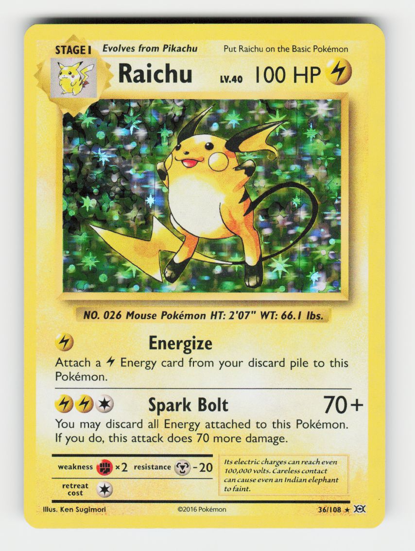Raichu - 36/108 - Holo