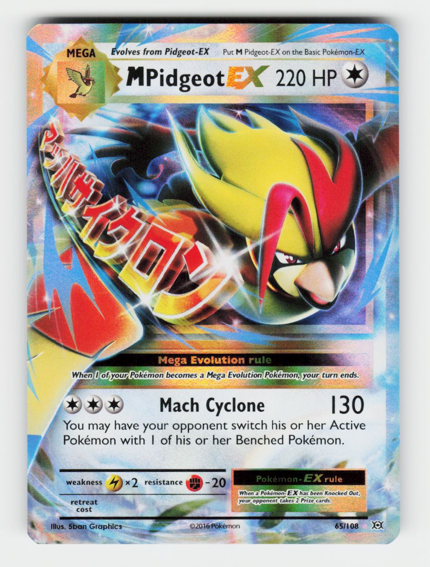 M Pidgeot EX - 65/108 - Holo