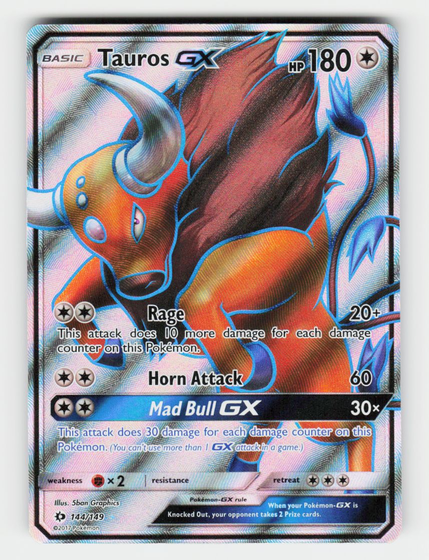 Tauros GX (Full Art) - 144/149 - Holo