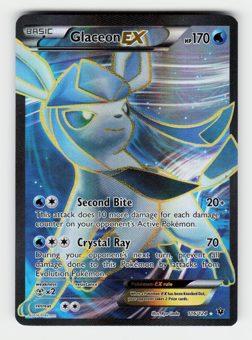Glaceon EX (Full Art) - 116/124 - Holo