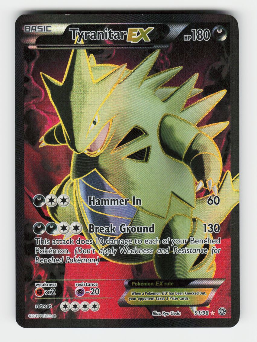 Tyranitar EX (91 Full Art) - 91/98 - Holo