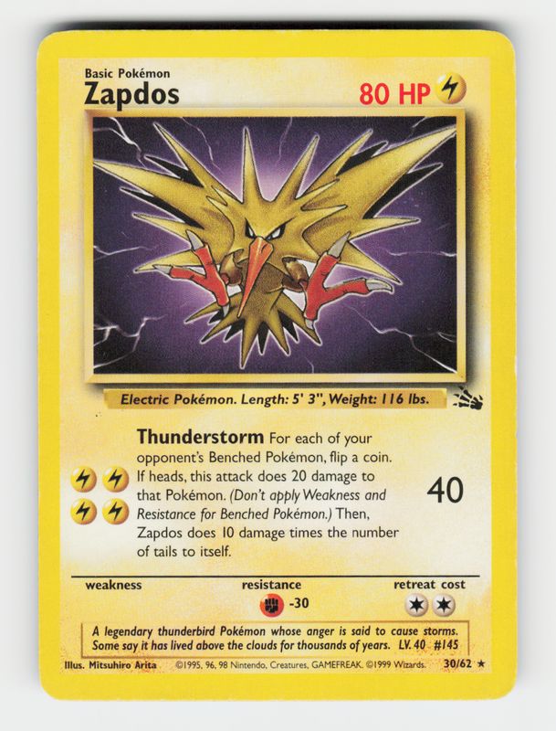 Zapdos (30) - 30/62 - Normal - B