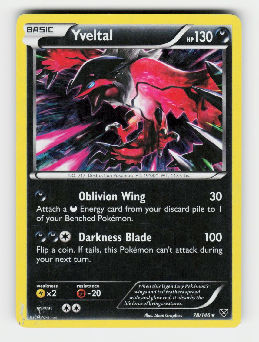 Yveltal - 78/146 (Cracked Ice Holo) - 078/146 - Holo