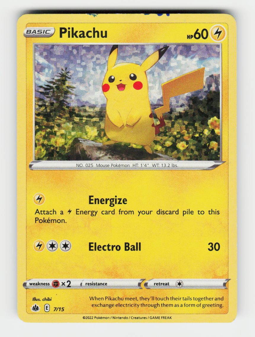 Pikachu - 7/15 - 007/015 - Holo