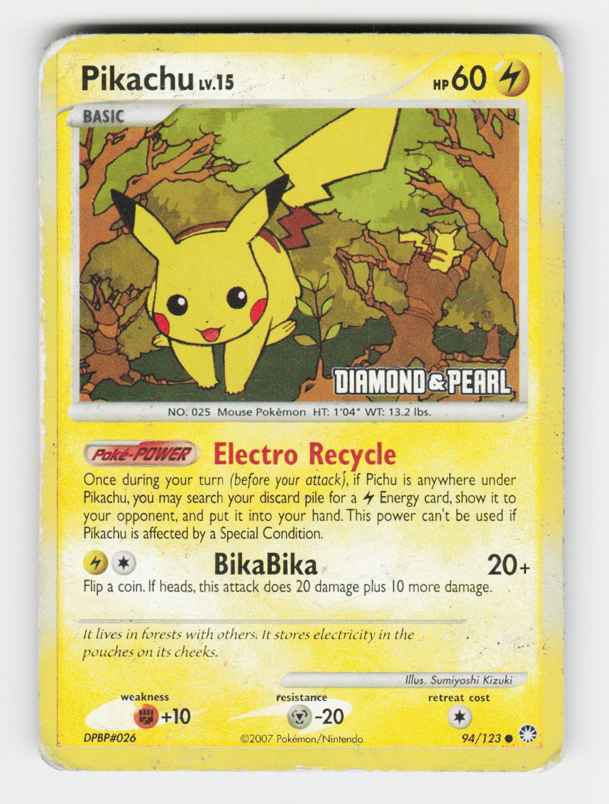 Pikachu - 94/123 (Diamond &amp; Pearl) - 094/123 - RH