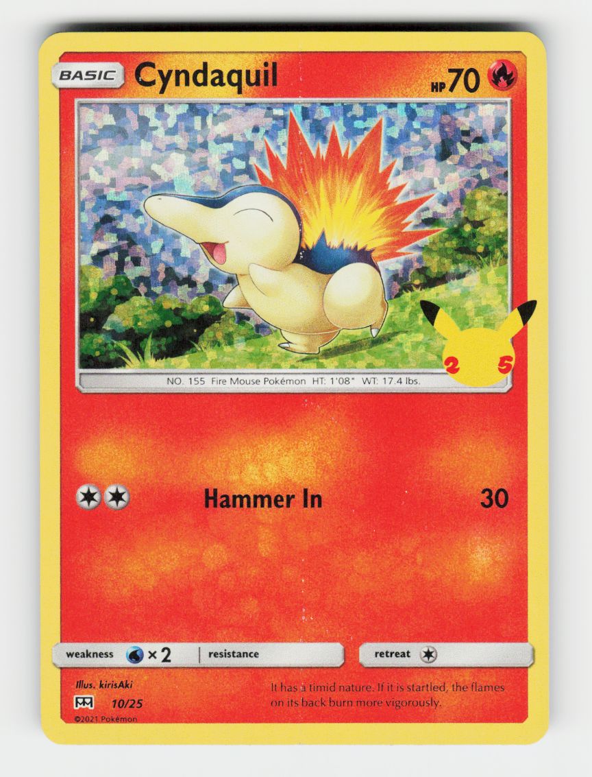 Cyndaquil - 10/25 - 010/025 - Holo