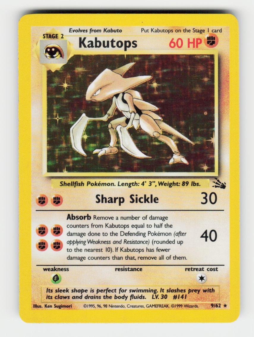 Kabutops (9) - 9/1/1962 - Holo