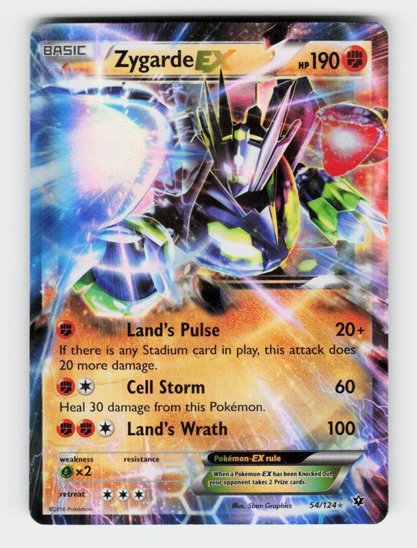 Zygarde EX - 54/124 - Holo