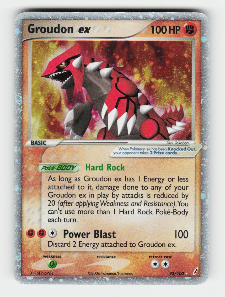 Groudon ex - 93/100 - Holo