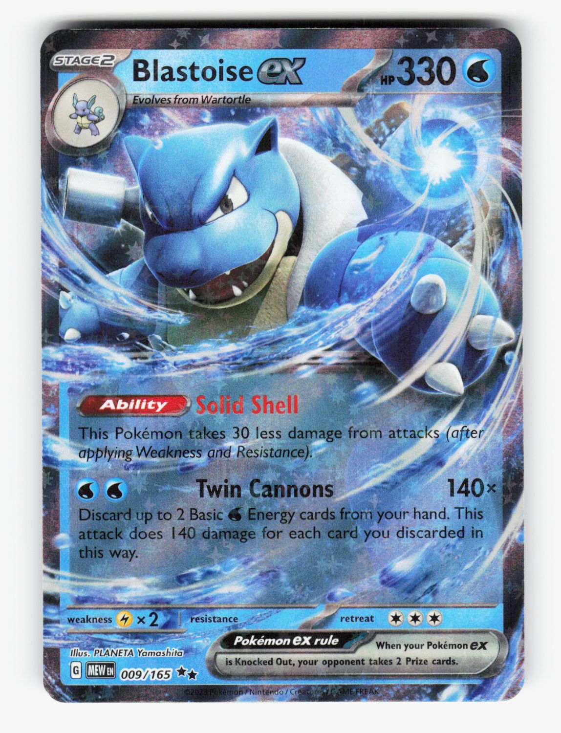 Blastoise ex - 009/165 - A