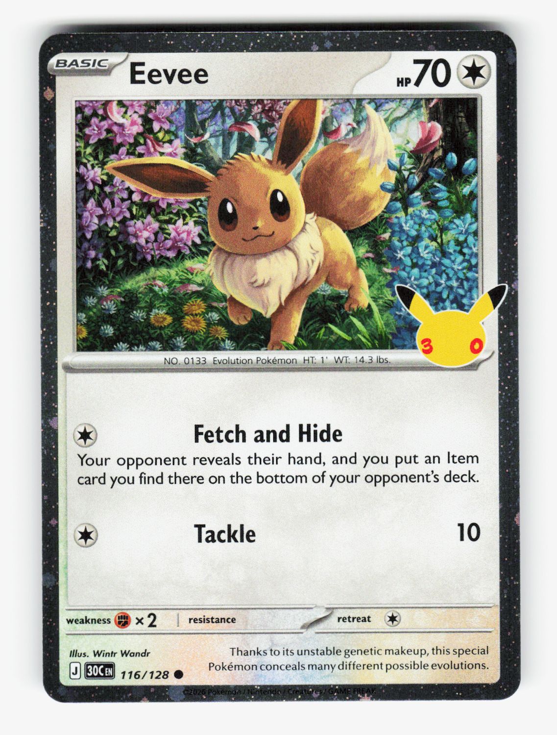 Eevee - 116/128 (30th Celebration) - 116/128 - A