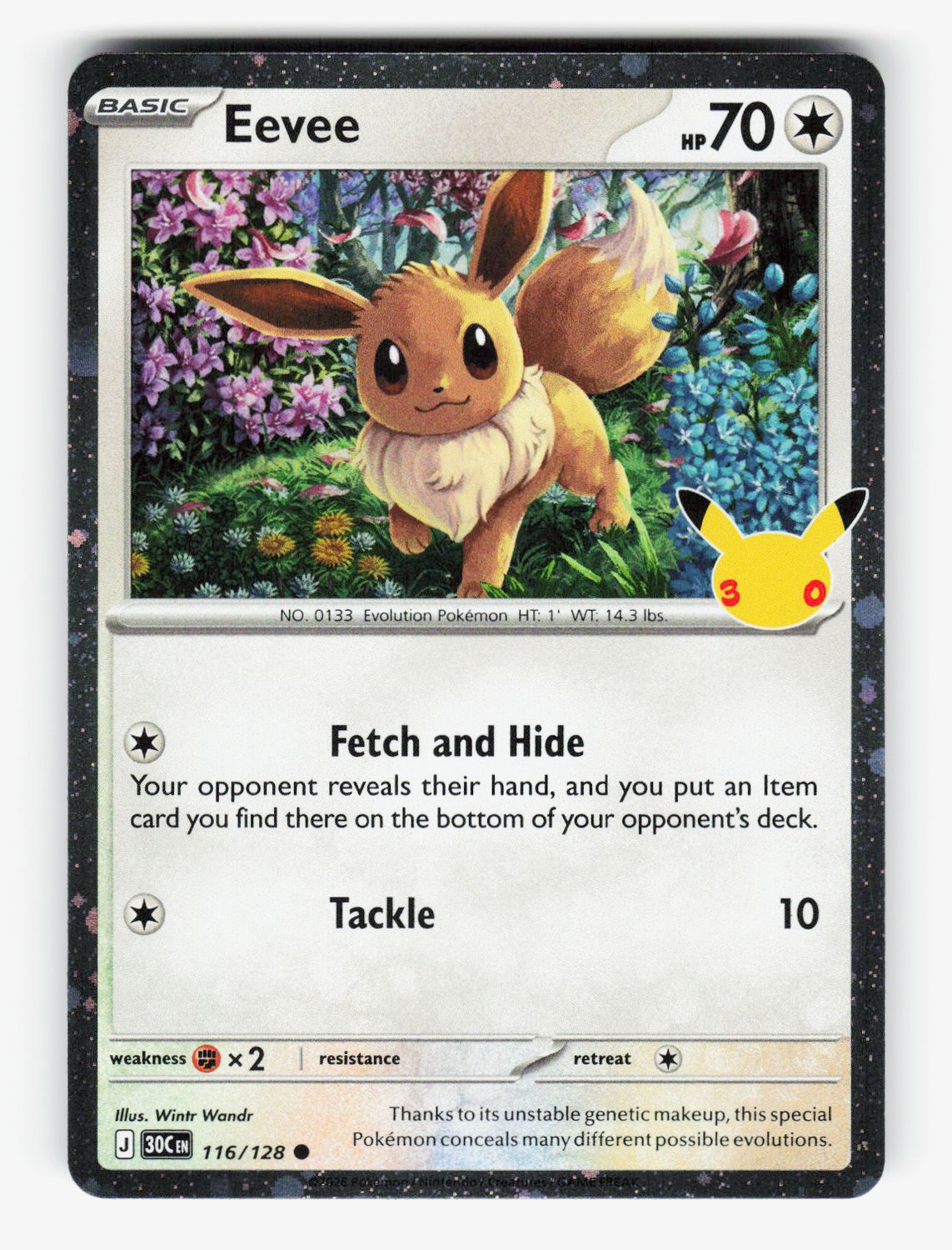 Eevee - 116/128 (30th Celebration) - 116/128 - D