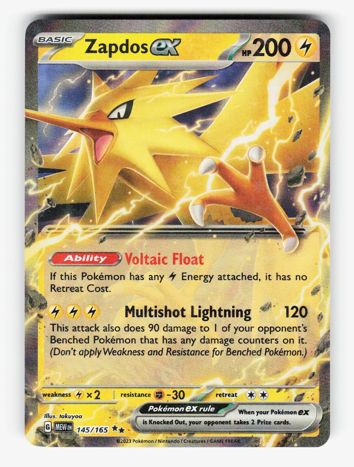 Zapdos ex - 145/165 - A