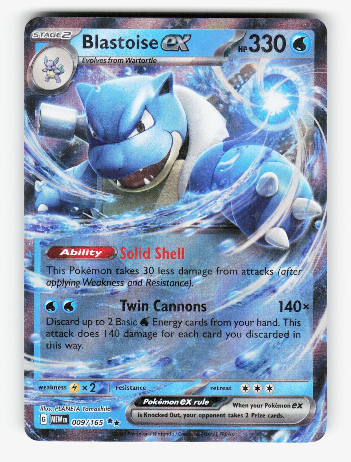Blastoise ex - 009/165 - D